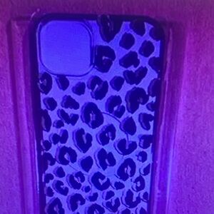 Leopard Print Phone Case - Purple